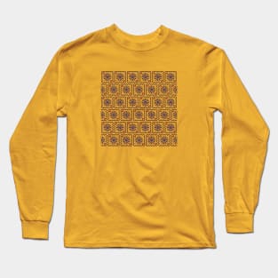 Tiled wheels pattern Long Sleeve T-Shirt